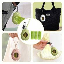 Storage Box+45pcs Disposable Diaper Bags+1pc Clip+1pc Anti-Drop Chain Bag Baby Stroler Portable Trash Bag Holder And Plastic Bag Dispenser 2025 Upgraded,Suitable For Outdoor Baby Strollers,Cars,Living Rooms,Parties - Multicolor - View 2