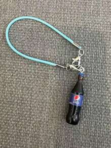 Nuevo Colgante de botella de refresco simulada Labobo, Accesorio de muñeca LABUBUS Colgante de lata con correa de hombro, Decoración colgante de 10cm