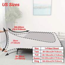 1 pieza Funda de colchón con diseño jacquard de unicolor, cobertor elástico para proteger tu ropa de cama y agregar estilo al hogar, adecuado para todas las estaciones