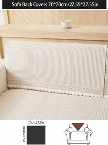 1pc All Season Sofa Seat Cushion Cover, Modern Simple Dust-Proof Anti-Slip Protector, Spill-Resistant Chenille Fabric, Washable, Warm, Fade-Resistant, Pet Friendly, Fits L-Shaped Sofa, Bedroom, Office, Living Room