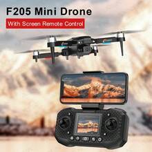AXNEN F205迷你无人机，配备双摄像头、带屏幕遥控器、无刷电机FPV四轴飞行器遥控飞机玩具，适合初学者 - 彩色 - 查看 12