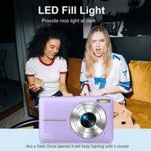 Digital Camera+Carrying & Protective Case Set, FHD 1080P 44MP Digital Point And Shoot Camera With 2 Rechargeable Batteries,32GB Memory Card+Carrying & Protective Case,Compact Small Camera For Boys Girls Beginners