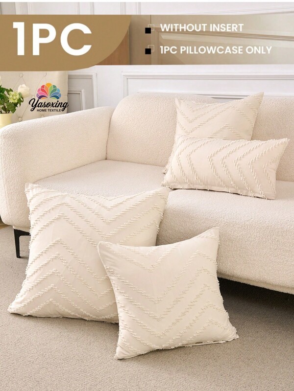 1 Stück gesteppter dekorativer Kissenbezug ohne Füllung, moderner Zierkissenbezug für Zuhause, für Sofa, Wohnzimmer Heimdekoration Bettwäsche Sofawurfkissenbezüge [ohne Kisseneinsatz], geeignet für den täglichen Gebrauch, hochwertiges minimalistisches Design, Wohnzimmer, Schlafzimmer, kleines Auto