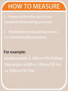 1pc Semi-Sheer French Vintage Style Window Voile Curtain For Balcony, Living Room, Study, Home Decor
