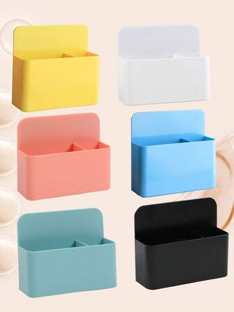 1 件磁性笔筒收纳盒，黑板壁挂式返校