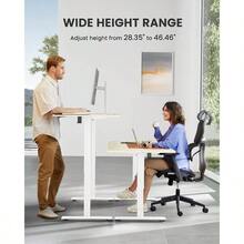 ErGear Electric Standing Desk Height Adjustable 120 X 60cm Sit Stand Desk With 4 Memory Smart Pannel For Home Office With Splice Board - MapleColor - View 6