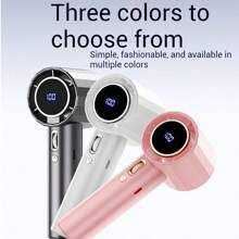 100-Speed Adjustable Small Fan With 1800mAh Battery, High-Speed Outdoor Portable Desk Mini Handheld Fan