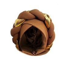 1pc Plain Color Polyester Headband Cap, Suitable For All Seasons, Wedding - Golden Braids - View 11