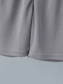 4pcs/Set Kids Cartoon Excavator Print Vest & Shorts Set, Lightweight Summer Casual Pajamas, Plane Pattern - Multicolor - View 7