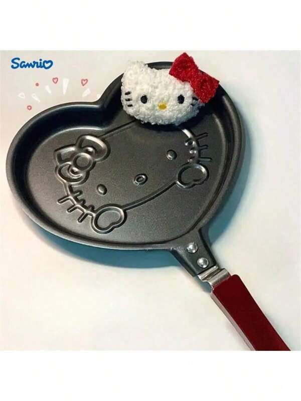 Sanrio (Autorisiert) Neue Sanrio Cartoon Mini Pfanne, flacher Boden, Tier Liebe Pfanne, Antihaft-Pfanne 18cm, für verschiedene Küchen geeignet, sehr süß