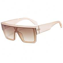 1pc Men's Fashionable Multi-Color Street Style Outdoor Sunglasses, Summer