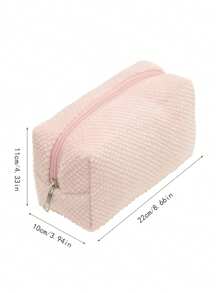 1pc Large Capacity Pencil Case - Simple Solid Color Personalized Design Pencil Case Spacious Well-Organized Pencil Case For Back , Back To School Gifts