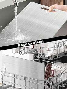 Titanium Cutting Board,Titanium Cutting Boards For Kitchen,304 Stainless Steel Cutting Board For Meat Fruit & Vegetable - Silver - View 8