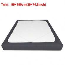 1 件提花素色环绕式床裙，弹性床罩，保护您的床上用品并增添家居时尚感，适合所有季节 - 彩色 - 查看 18