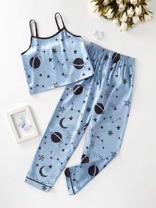 Tween Girl Summer Casual Strap Jumpsuit - Multicolor - View 4