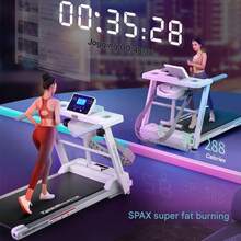 Agilithor Home Treadmill Walking Mat 2 In 1 Indoor Treadmill With Massager Electric Compact Treadmill LED Display Suitable For Home Office