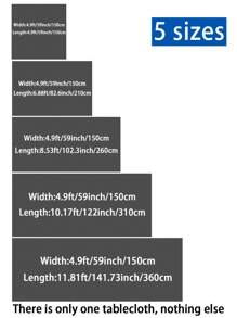 1pc, 59*102.3 Inch White Suitable Rectangular Tablecloth Table Cover, 59*82.6 Inch Polyester Polyester Washable Trade Show Table Cover For Rectangular Folding Table, Craft Fair, Display, Party, Wedding Reception, Wedding, Event, Party, Ceremony ,Halloween,Christmas,Buffet,Birthday,Decorative Fabric,Reception,Restaurant,Outdoor Event Camping,Banquet Daily Use