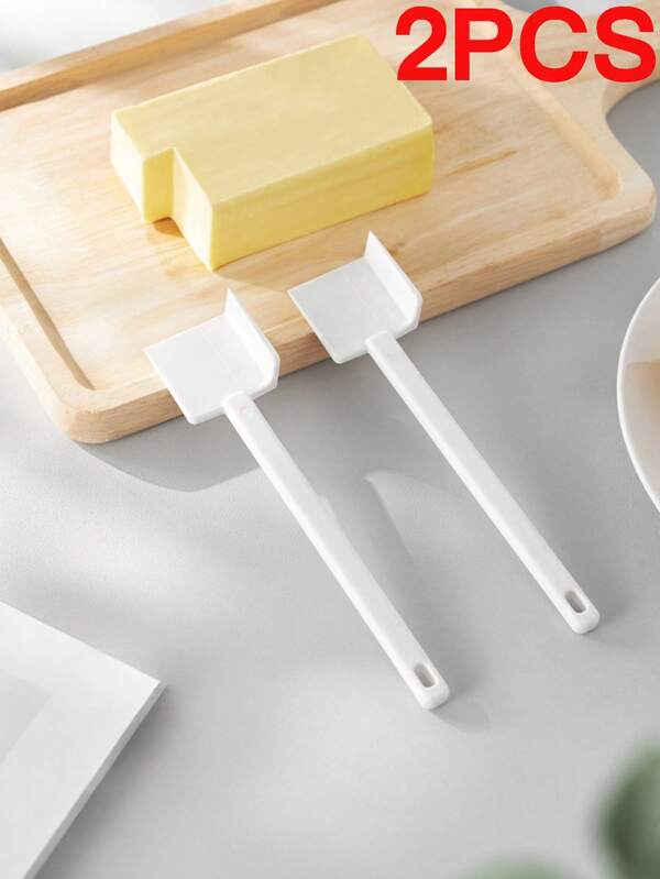 1/2pcs Plastic Butter Cutting Knife, Cheese Cutting Tool, Ham Cheese Cutting Line, Household Baking Butter Cutting Knife