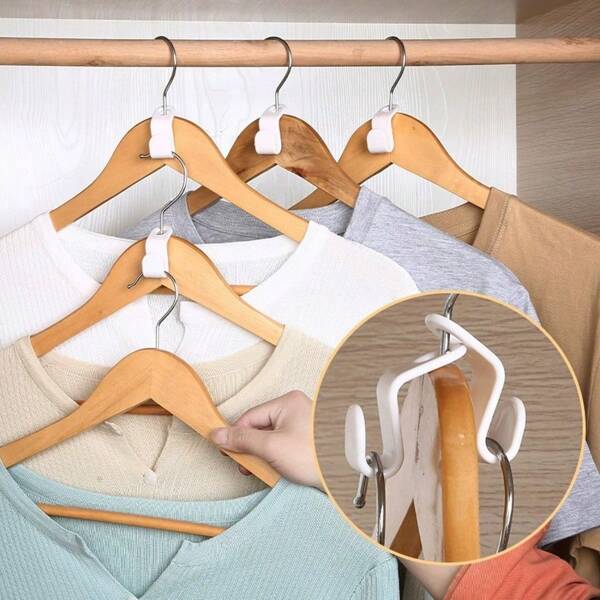 Versatile Hanger Connector Hooks, Fashion Stackable Clothing Organizer Hangers, Multi-Layer Connected Hooks