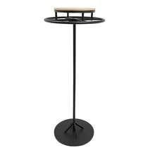 YUNRUX Perchero redondo de pie, tiendas de ropa, perchero - Negro - Ver 3