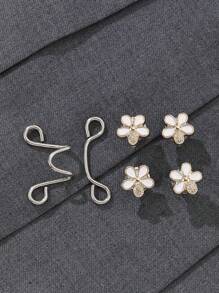 1pc Women's Fashionable Metal Buckle Designed Adjustable Waistband, Detachable & Adjustable, Avoid Unexpected Exposure For Daily Casual Wear, Nice Gift For Friends