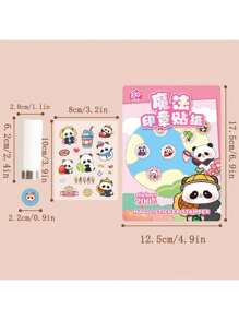 1 Set Of 200 Pcs Cute Cartoon Stamp Stickers, For Magic Sealing And DIY Decoration, Perfect For Rewards And Decoration,School Supplies,Back To School