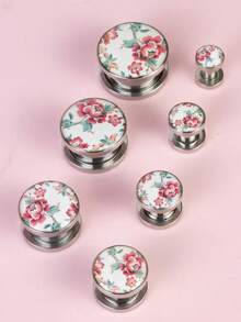 2 chiếc khuyên tai hình hoa mẫu đơn - Đo tai - Xem 2