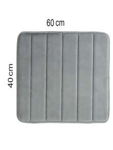 Juego dispensador jabón baño tapete baño accesorios set organización higiene hogar material resistente diseño elegante funcional moderno fácil limpieza practicidad - Gris - Ver 8