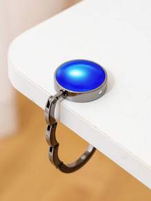 zhihaijunxiao1 1pc Plain Color Fashion Bag Hook, Foldable Hook Rack, Portable Key Rack, Desk Hook, Metal Travel Outdoor Storage Hanger - Multicolor - View 20