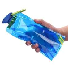 1 túi đựng nước gấp gọn siêu nhẹ 700ml, thiết kế miệng vịt, thích hợp cho các hoạt động thể thao ngoài trời, tập thể dục, đạp xe, túi đựng nước dung tích lớn tiện dụng. - Nhiều màu - Xem 6