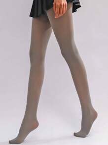 1 Pair Women's Sexy Shaping Pantyhose, Slimming Striped Tights For Thin Legs
