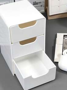 1pc/ Acrylic Storage Box Drawer Type Divided Desktop Organizer Portable Box Cosmetics Socks Sundries Toy Storage Box Summer For Women Storage Organizer Gift Wedding