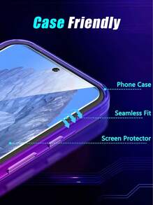 3 confezioni di pellicole protettive in vetro temperato, durezza 9H ultra-chiare, facile installazione, compatibili con custodie protettive, anti-impronte, resistenti ai graffi, antiurto, impermeabili, adatte per Pixel 3/4/5/6/7/8/9/10/10 Pro/10 Pro XL