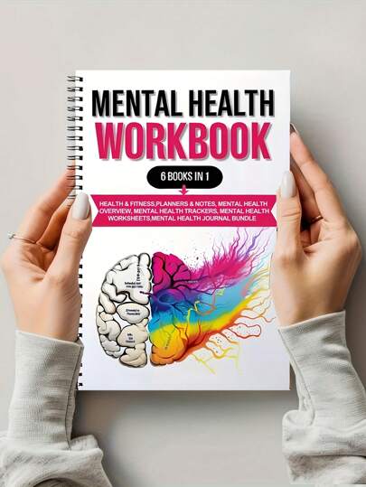 1pc Mental Health Journal - Mental Health Diary With Mood Tracker, Self-Care Workbook, Relaxation Guide And Mindfulness Exercises, New Year And Back To School Gift