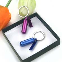 Cylinder Cremation Key Chain Pendant For Human/Pet Ashes Urn Key Chain Memorial Ashes Jewelry Gift- Forever In My Heart