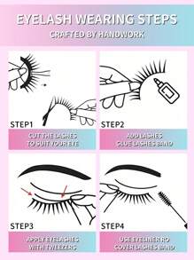 6 pares/paquete Pestañas postizas de visón naturales y gruesas con volumen dramático y revuelto. Pestañas falsas voluninosas y vaporosas de 8D que duran mucho, con aspecto de ojos foxy estilizador. Tiras de pestañas postizas completas para alargar y dar volumen a la esquina exterior del ojo.