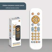 1 Pc Baby Remote Control Toys Are Suitable For Babies Over 6 Months Old, With Music, TV Remote Control Toys, And Children's Remote Control Toys. Children's Realistic Game Remote Control, Realistic Lighting And Sound - In English, French, And Spanish, Suitable For Baby Play - Does Not Contain Bisphenol A (Four Styles For You To Choose From)