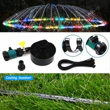 Spray Hose, Trampoline Spray Hose, Garden Cooling And Watering Tools, Outdoor Water Toys, Gardens Of Different Lengths,Trampoline Sprinkler Outdoor Trampoline Backyard Water Park Fun Summer Toys For Water Play, Games, And Summer Fun In Yards - Multicolor - View 1