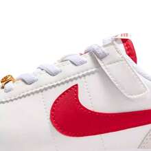 Zapatillas casuales NIKE CORTEZ EASYON (PSV), zapatillas diarias para adolescentes - Blanco Rojo - Ver 3