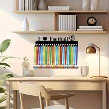 1 pièce Porte-médailles mural de 40cm x 10,7cm, idéal pour ranger et exposer les médailles et les rubans. Cadeau de Noël