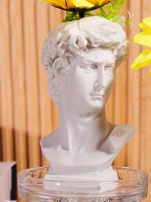 1 pièce de vase de décoration d'intérieur représentant la sculpture antique grecque de David, figurine en résine tridimensionnelle, décor de pot de fleurs d'intérieur et d'extérieur, décoration exquise