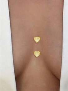 Sexy Glitter Heart Shape Rhinestone Pasties, Jewelry Accessory For Women's Bikini, Nightclub Party