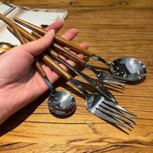 Vintage Stainless Steel Dessert Spoon, Small Teaspoon For Western Style Cuisine