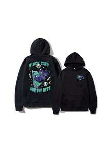 Black Cats Are The Best Sweatshirt Unisex Men Women 100% Cotton Top Premium Streetwear New Release Immediate Shipping Various Colors!!