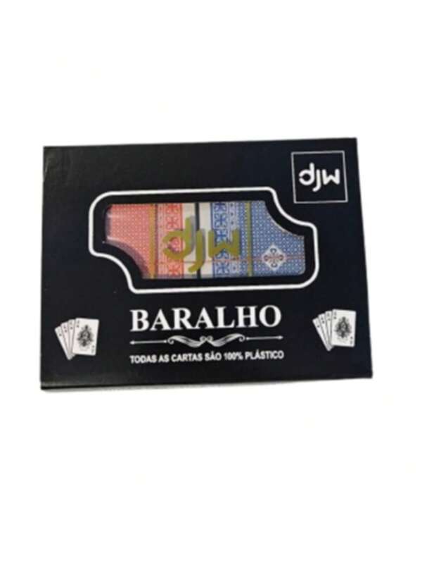 Baralho Duplo Profissional com Estojo de Acrílico Jogos de Cartas Resistente Plástico 108 cartas