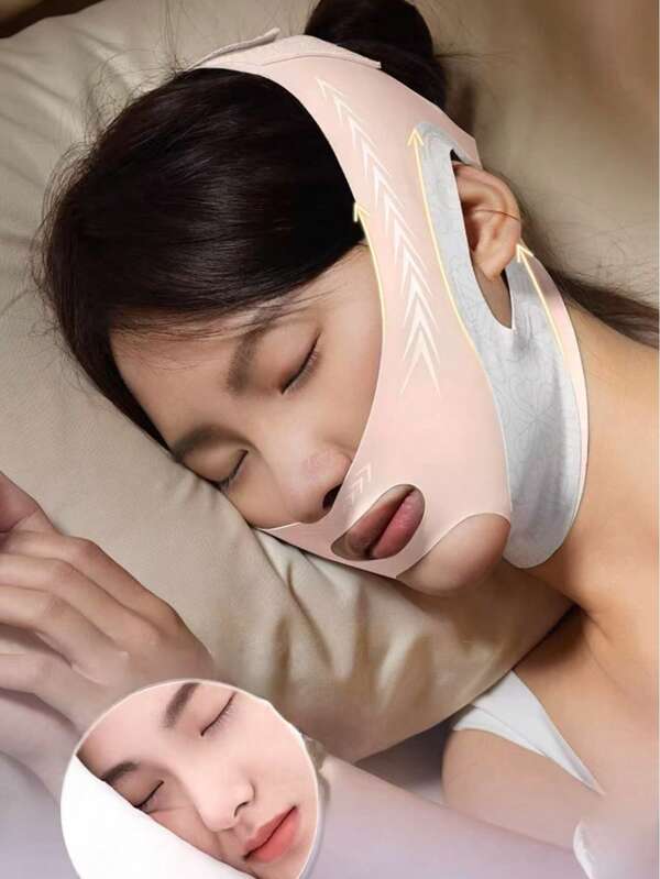 1pc V-Face Lifting Bandage, Face Slimming Instrument, Double Chin & Jaw Muscle Mask V-Line Shaping Device