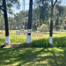 Exclusive Customized Hip-Hop Style Small Square Necklace, Fried Street Fashion, Suitable For Men And Women - Gold - View 4