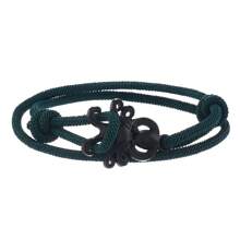 1 pieza Pulsera minimalista de cuerda de nailon con temática oceánica y elemento de pulpo, apilable, adecuada para bodas, surf en verano