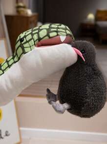 Weiches Kiwi Plüschtier - lebensechte Kiwi Stoffpuppe - weich, flauschig, süße Tierfigur, erhältlich in Kaffee/Grau/Weiß - perfektes Geschenk für Jugendliche und Erwachsene (20cm/7.8inch)