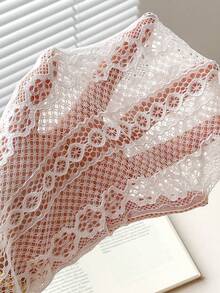 4/2/1 Pairs Lace Trim Capri Leggings For Girls, Children, Infants, Black/White/Gray/Pink, Color Block, Multicolor, Spring/Summer/All Season, Thin, Casual, Cute & Fashionable, Princess Style, Suitable For Daily Wear, Soft & Comfortable Tights, Suitable For Students To Pair With Tops, Skirts, Back To School Season - Multicolor - View 7